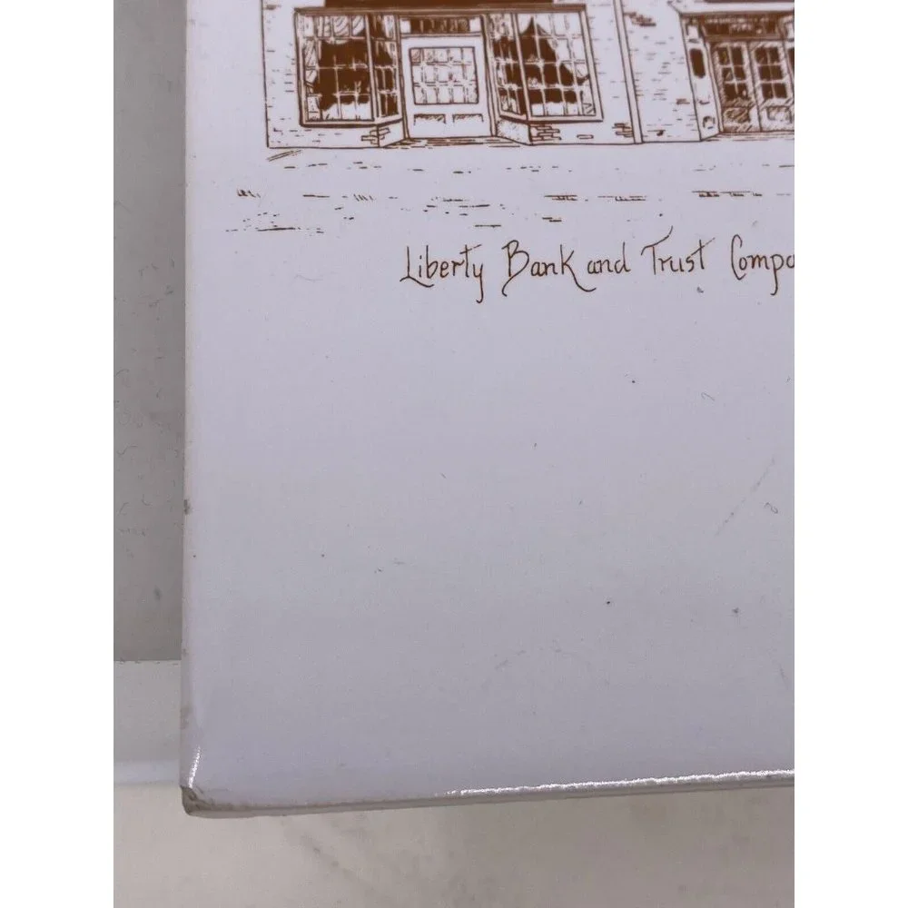 Boston, Massachusetts Liberty bank & Trust Company Ceramic Wall Tile (A2)
